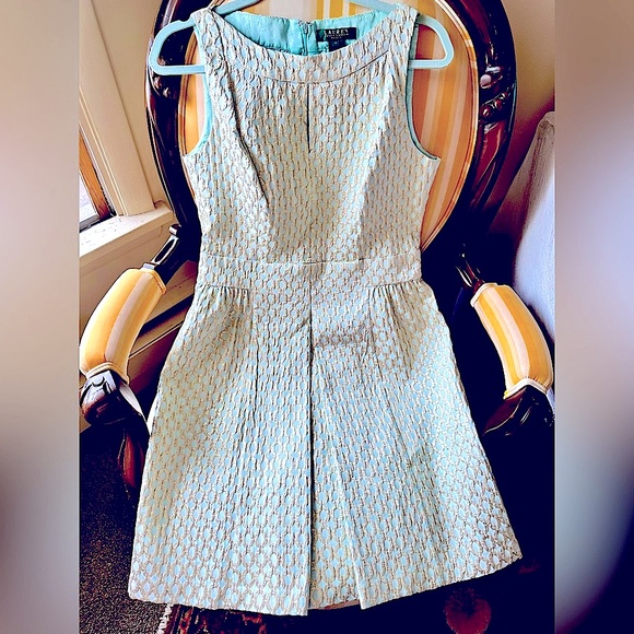 ✨Ralph Lauren✨Luxe Metallic Party Dress, Size 10 - Picture 4 of 8